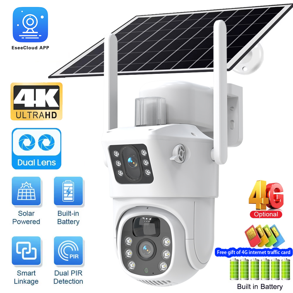 Smart Home Camera Ezviz - كاميرا مراقبة شمسية خارجية ، كاميرا