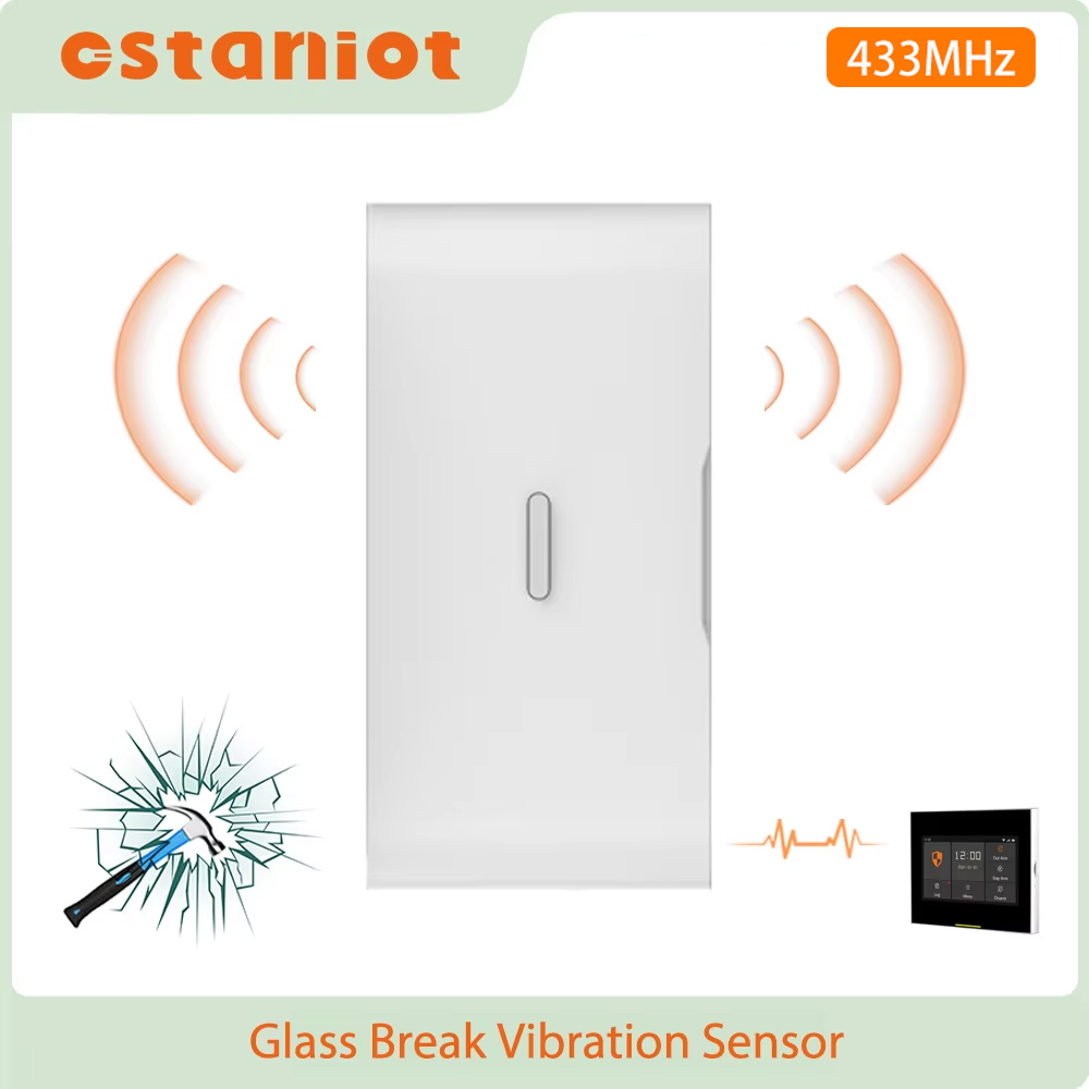 Wireless Door Sensor - مستشعر اهتزاز زجاجي لاسلكي ستانيوت 433