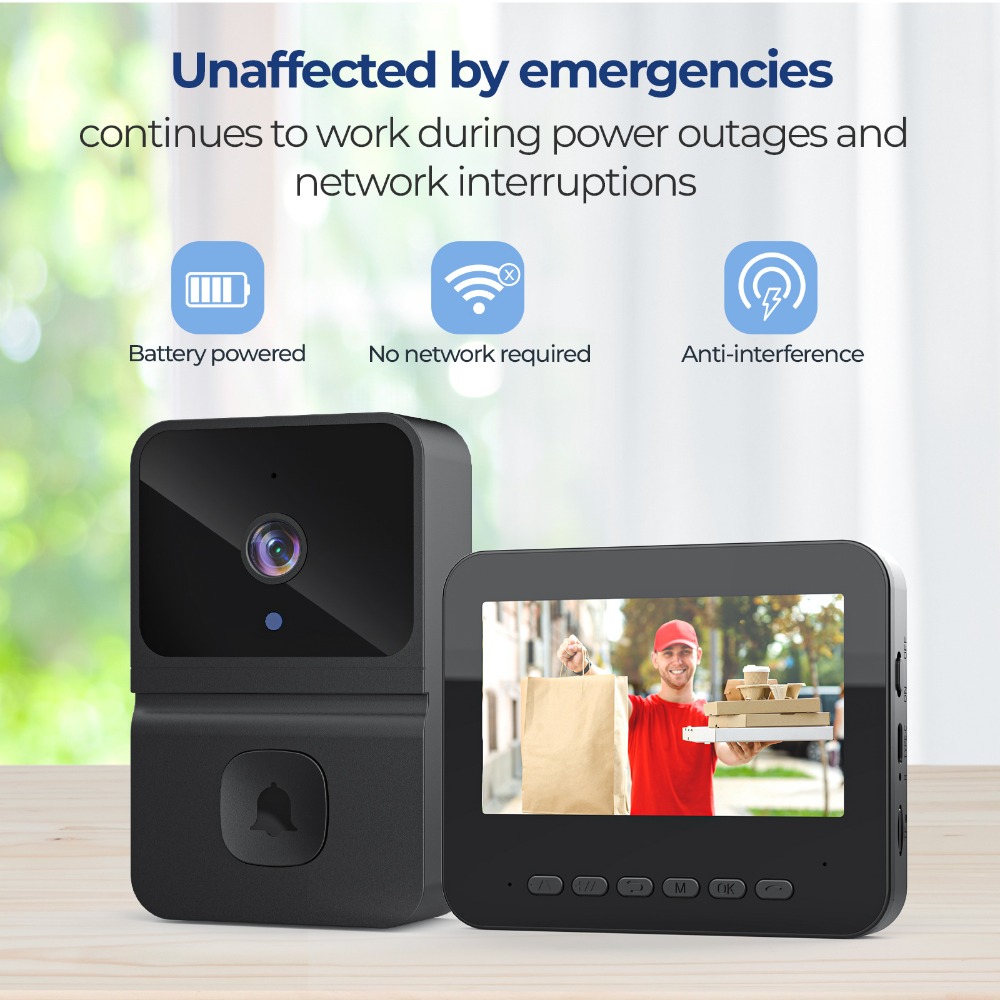 جرس باب ذكي لاسلكي مع شاشة عرض - مراجعة Smart Home Video وسعره